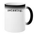 Swimming Enthusiast Minimalist Water Sports Coffee Color Changing Mug Swimming Enthusiast Minimalist Water Sports Coffee Color Changing Mug