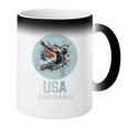SWIMMING SPORT COMPETITIVE SWIM Raglan Baseball Tee Coffee Color Changing Mug SWIMMING SPORT COMPETITIVE SWIM Raglan Baseball Tee Coffee Color Changing Mug