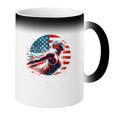 Swimming United States Apparel American Flag Swimming Coffee Color Changing Mug Swimming United States Apparel American Flag Swimming Coffee Color Changing Mug