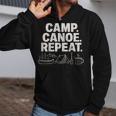 Camp Canoe Repeat Outdoor Adventure Zip Up Hoodie