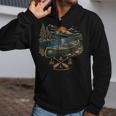 Canoe And Lake Camping Paddle Camp Zip Up Hoodie