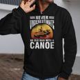 Canoe Old Man Sleeveless Zip Up Hoodie