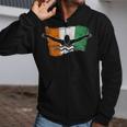 Cool Ireland Flag Vintage Irish Flag Swimmer Fly Swimming Zip Up Hoodie