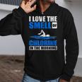 Cool Swimming Art Men Women Swimmer Swim Lover Pool Chlorine Zip Up Hoodie