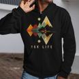 Kayak Vintage Retro Mountains Canoe Kayak Kayak Kayak Zip Up Hoodie