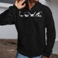 LOVE Swimming Practice Freestyle BreaststrokeShirt Zip Up Hoodie