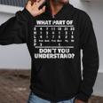 What Is Part Of Don't You Understand Swimming Swimmer Swimming Zip Up Hoodie