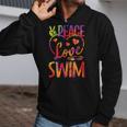 Peace Love Swim Swimming Tie Dye Swimmer Swimming Swim Team Zip Up Hoodie Peace Love Swim Swimming Tie Dye Swimmer Swimming Swim Team Zip Up Hoodie