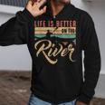 Rowing Canoe Kajak Life Is Better On The River Zip Up Hoodie