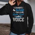 Swim Dad Voice Swimming Dad Of A Swimmer Father Zip Up Hoodie