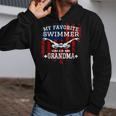 Swim Grandma Tshirt US American Flag Swimming Tee Zip Up Hoodie