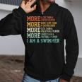 Swimming Saying Swim Swimmer Zip Up Hoodie
