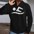 Swimming Silhouette Logo Zip Up Hoodie Swimming Silhouette Logo Zip Up Hoodie