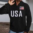 USA Flag Swim Swimming Sport Practice Equipment Men Women Zip Up Hoodie