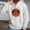 Canoe Canoeing Retro River Rat Raglan Baseball Tee Zip Up Hoodie