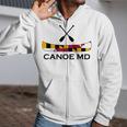 Canoe Maryland Raglan Baseball Tee Zip Up Hoodie Canoe Maryland Raglan Baseball Tee Zip Up Hoodie