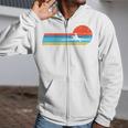 Canoes-Rowing Canoe-Rower Canoeing-Canoeist Vintage Canoes Raglan Baseball Tee Zip Up Hoodie
