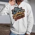 Eat Pasta Swim Fasta Swimmer Vintage Swimming Zip Up Hoodie