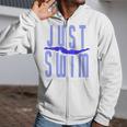 Just Swim Swimmer Swimming Zip Up Hoodie
