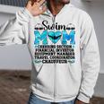 Swim Mom Definition Swimming Mother Of A Swimmer Mom Zip Up Hoodie