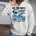 Swimmer Swimming Zip Up Hoodie