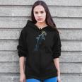 Beautiful Colors Swimming Hammerhead Shark Lovers Zip Up Hoodie