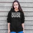 Breaststroke Swimming Dude Distressed Swim Swimmer Pool Zip Up Hoodie