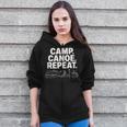 Camp Canoe Repeat Outdoor Adventure Zip Up Hoodie