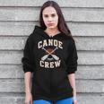 Canoe Crew Paddling Team Retro Graphic Zip Up Hoodie