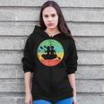 Canoeing Shirt Vintage Retro Canoe Zip Up Hoodie
