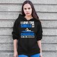 Cool Swimming Art Men Women Swimmer Swim Lover Pool Chlorine Zip Up Hoodie