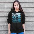 Eat Sleep Swim Vintage Swimming Lover Swimmer Men Women Zip Up Hoodie Eat Sleep Swim Vintage Swimming Lover Swimmer Men Women Zip Up Hoodie