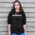 I Love Swimming Zip Up Hoodie