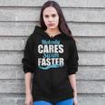 Nobody Cares Swim Faster Swimming Swim Team Zip Up Hoodie