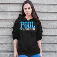 Pool Guy Pool Whisperer Boy Men Swimming Pool Zip Up Hoodie