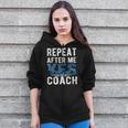 Repeat Yes Swim Coaching Swimming Coaches Zip Up Hoodie