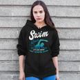 Swim Coach Swimming Lesson Sport Professional Instructor Zip Up Hoodie