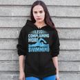 Swim Coach Swim Training Swimming Sport Zip Up Hoodie