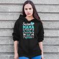 Swim Mama Proud Swimming Mom Of A Swimmer Mother Swim Mom Zip Up Hoodie