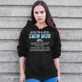 Swim Mom Definition Swimming Mom Of A Swimmer Mama Zip Up Hoodie