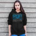 Swimmer Swimming Sports Quote Zip Up Hoodie