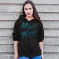 Swimming Eat Pasta Swim Fasta Swimmer Zip Up Hoodie