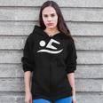Swimming Silhouette Logo Zip Up Hoodie Swimming Silhouette Logo Zip Up Hoodie