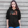 Swimming Swim Team Distressed American Flag USA Swimmer Zip Up Hoodie Swimming Swim Team Distressed American Flag USA Swimmer Zip Up Hoodie