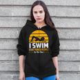 Swimming Swimmer Swim Team So I Don't Punch Zip Up Hoodie