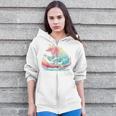 Canoe Bear Canoeing Raglan Baseball Tee Zip Up Hoodie