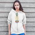 Canoe Hair Club Paddling Retro Zip Up Hoodie