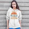 I Need A Good Paddling Retro Sunset Canoe Raglan Baseball Tee Zip Up Hoodie
