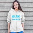 Swimming Swimmer Raglan Baseball Tee Zip Up Hoodie