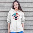 Swimming United States Shirt With American Flag Swimming Zip Up Hoodie